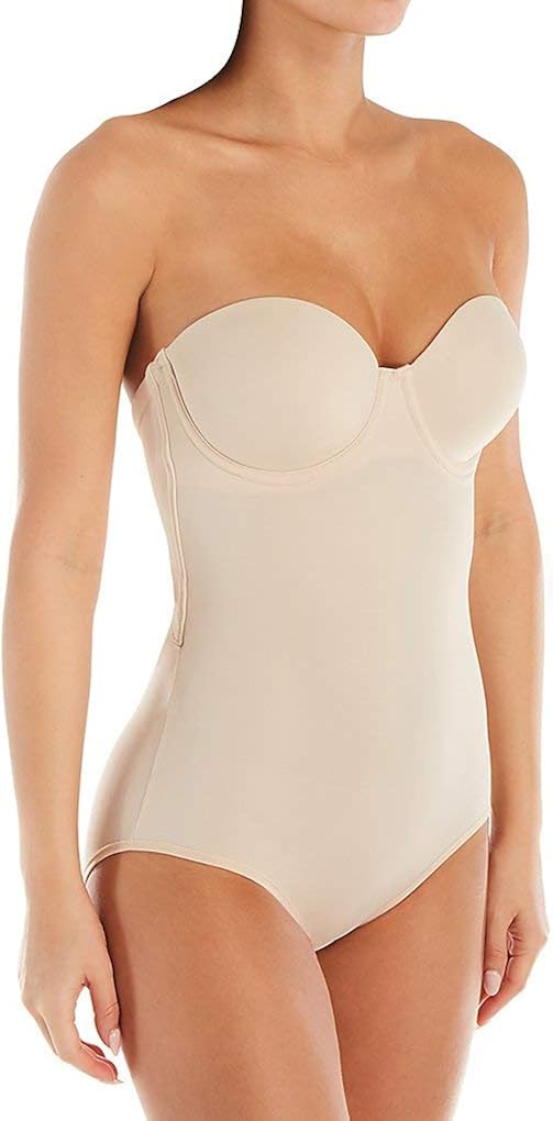 Maidenform Women's Convertible Body Shaper with Built-In Bra & Anti-Static Shapewear DMS108 at  Women’s Clothing store