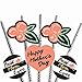 Best Mom Ever Paper Straw Decor - Mother's Day Party Striped Decorative Straws - Set of 24
