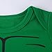 A&J Design Baby Boys' Green Hulk Long Sleeve Bodysuit