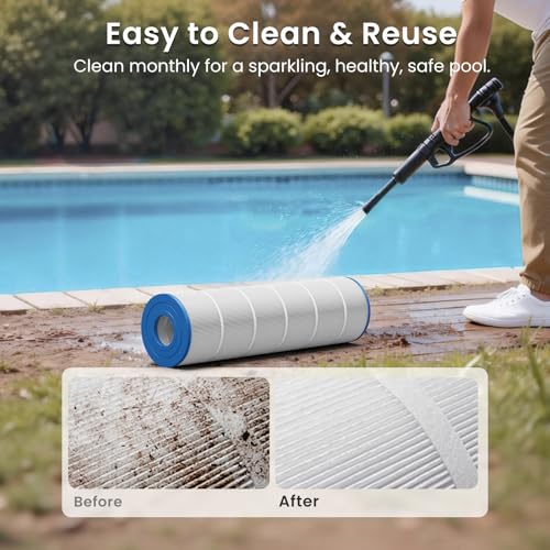 Future Way 4-Pack C4030 Pool Filter Cartridges Replacement for Hayward SwimClear C4030, C4025,C4020, Replace Hayward CX880XRE, Pleatco PA106, Unicel C-7488, 425sq.ft