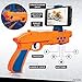 SHARPER IMAGE Augmented Virtual Reality Toy Blaster, Complete Video Gaming System, Connects to Smartphone via Bluetooth, Use with Free AR App, Games for Teens and Kids, Orange/Blue