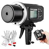 Godox AD600BM Bowens Mount 600Ws GN87 High Speed Sync Outdoor Flash Strobe Light with X1C Wireless Flash Trigger, 8700mAh Battery Pack to Provide 500 Full Power Flashes, Recycle in 0.01-2.5 Second