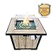 DIAN Outdoor Fire Pit Tempered Glass Wind Resistant Wind Screens Wind Guards Square 20 x 20