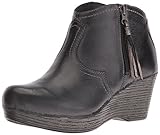 Dansko Women's Veronica Ankle Bootie, Black Distressed, 40 EU/9.5-10 M US
