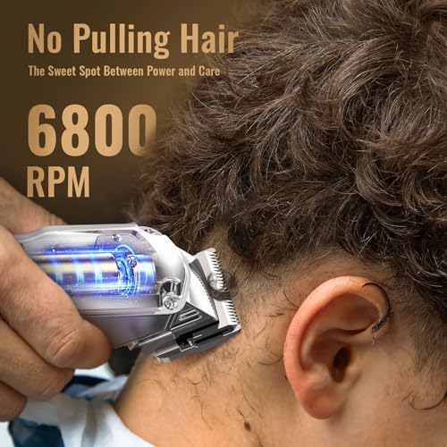 Jack&Rose Clippers and Trimmers Set, Cordless Hair Clippers, Beard trimmer for Men Hair Cutting Kit, Rechargeable Electric Hair Clippers, IPX7 Waterproof Hair Trimmer with Travel Bag