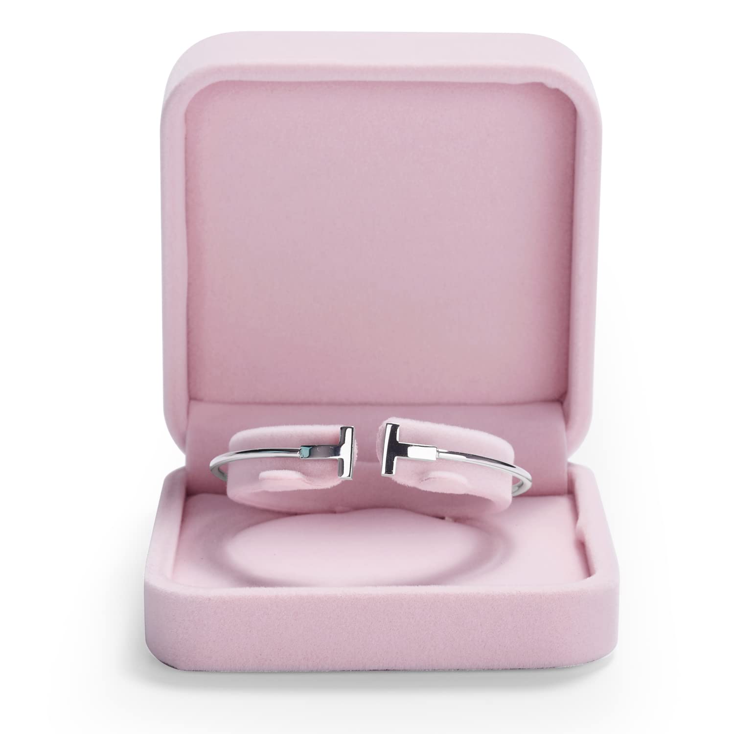 Oirlv Velvet Bracelet Box Elegant Bangle Storage Box Bangle Gift Case for Engagement Wedding Birthday Christmas Mothers Day Anniversary