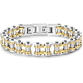 XINXUSP Stainless Steel Bike Chain Link Bracelet for Men - Fashionable and Versatile Motorcycle Chain - Holiday/Anniversary/Valentine's Day Gift