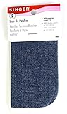 Singer Iron On Denim Cotton Patches, 5-inch, Set of 2, 3-Pack