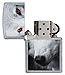 Zippo Red Eyed Wolf Pocket Lighter, Street Chrome