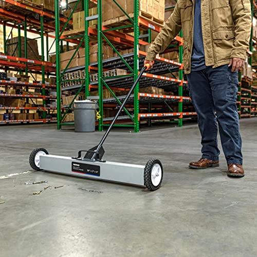 NEIKO 53418A 36Inch Pickup Sweeper with Wheels, Adjustable