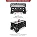 eXpace Folding Step Stool, 20-Inch Extra Wide Heavy Duty, Non-Slip for Indoor and Outdoor Use, Adults and Kids up to 500lb, Black
