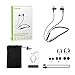 Ausdom in-Ear Earbuds Bluetooth Headphones with Microphone Waterproof Neckband Sports Earphones (Black)