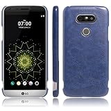 LG G5 Cases, Fettion Leather Slim Phone Case Back Cover for LG G5 2016 Smartphone (Leather Cover Blue)