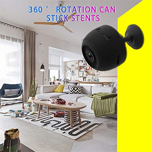 Sonmer V1 Mini Home Security Surveillance WiFi IP Camera, 155° Wide Angle,Support 1080P HD Night Vision Motion Detection Magnetic Base Intelligent Alarm