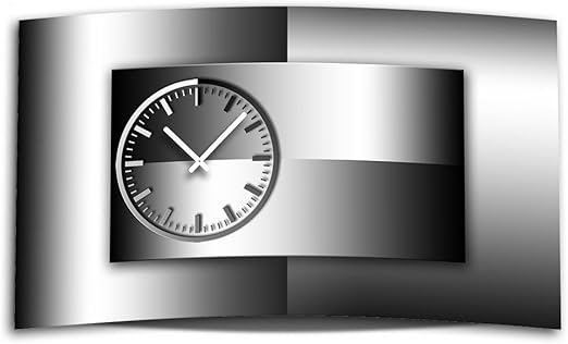 Dixtime Digital Designer Art Sw Designer Wanduhr Modernes Wanduhren Design Leise Kein Ticken 3d 0341 Amazon De Kuche Haushalt