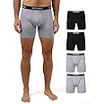 32 Degrees COOL Mens 4-PACK Quick Dry Performance Boxer Brief With Comfort Elastic Waistband