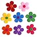 Coopay 120 Pieces Felt Flowers Fabric Flower Embellishments Assorted Colors for DIY Crafts