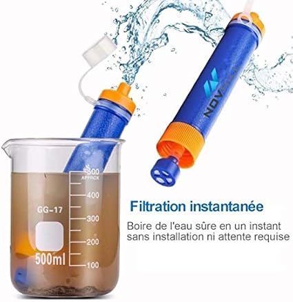 Novhill Portable Filtre Deau Randonnée De Survie Mini