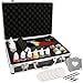 Master Airbrush Deluxe Face and Body Painting Kit with 8 Water-Based Airbrush Colors, 6 - 10ml Face Paint Colors, Brushes, Sponges and Aluminum Storage Case