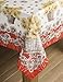 Maison d' Hermine Table Cloth Rectangle Table 100% Cotton 54 x 72 Inches Tablecloth Reusable Decorative Everyday Use for Dining Room, Farmhouse, Home, Party, Festive & Wedding - Bagatelle