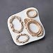 KALAIEN Frame Sugarcraft Oval Mirror Frames Silicone Mold Baking Tools