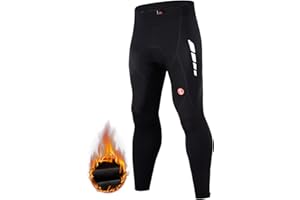 Souke Sports Men's Bike Pants Long 4D Padded Cycling Tights Leggings Outdoor Riding Bicycle