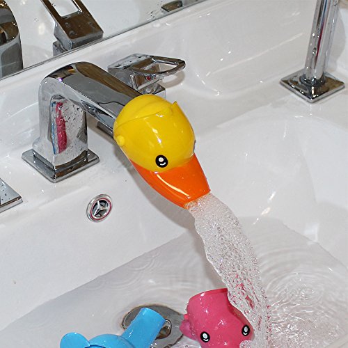 Kids Faucet Handle Extender Sink Extender for Toddler, Baby, Children Safe and Fun Hand-washing Solution - Yellow Duck by Sago Brothers