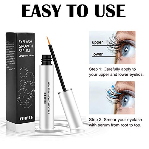 EDIFER Cosmetics, Eyelash Conditioner Serum, Advanced Lash Enhancing Serum, Natural Booster Lash and Eyebrow Enhancer for Growing Beautiful, Longer, Thicker Rapid Lash and Brow (0.17fl oz)