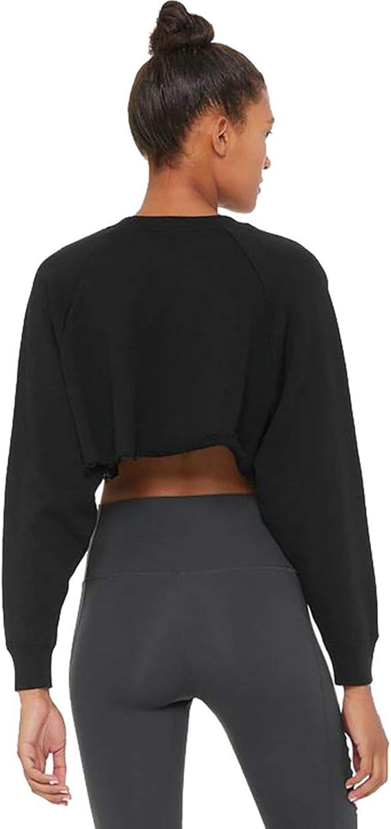 Alo Yoga Women's Double Take Pullover Relaxed Fit at  Women’s Clothing store