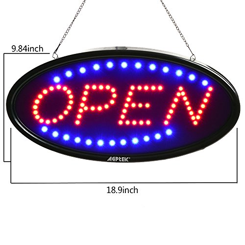 5 19x10inch+Business+Advertisement+Electric+Flashing