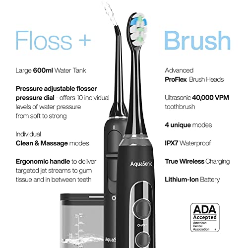 AquaSonic Home Dental Center PRO Brushing & Flossing Made Easy