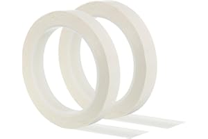 PATIKIL 5/8" Whiteboard Tape, 2 Pack Thin Dry Erase Tape for Graphic Chart Marking DIY Art, White