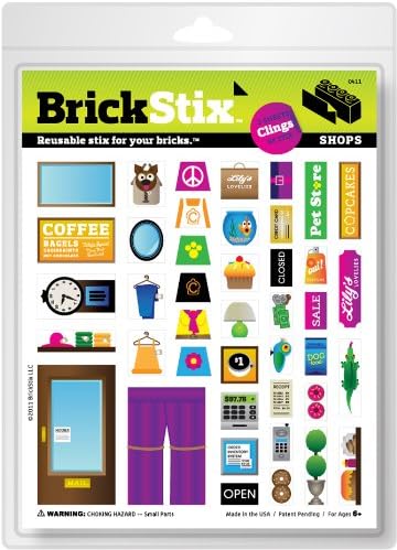 SHOPS - Reusable Stickers for your Bricks