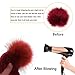 Womens Straw Hat Wide Brim Floppy Beach Cap Adjustable Sun Hat for Women UPF 50+ (Burgundy)