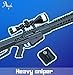 Agel Pack Heavy Sniper Rifle M82A1 and Exclusive Bottle Opener Metal Keychain Premium Weapons Toys Collection