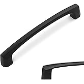 BUKOBYHE 10 Pack 5 Inch Kitchen Cabinet Handles Matte Black Cabinet Pulls Zinc Alloy Drawer Pulls Solid Kitchen Hardware