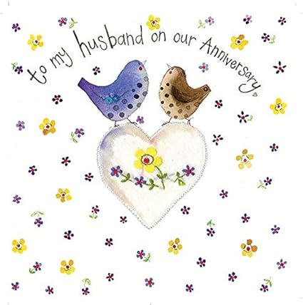 Alex Clark Husband Anniversary Card Amazon Co Uk Office Products
