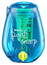 Bostitch Twist-N-Sharp  Pencil Sharpener, Assorted Colors (PS1-ADJ)