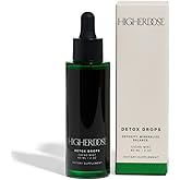 HigherDOSE Detox Drops - Liquid Chlorophyll Water Drops to Support Daily Detox & Boost Skin's Natural Glow - Plant Powered Formula with Milk Thistle, Beetroot Juice, Magnesium & Minerals (2 oz)