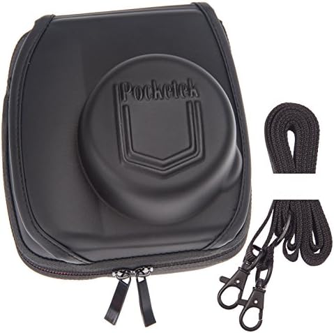 (Fits Fujifilm Instax Mini 8 Camera)- NEW Pocketek Protective 3D-3Layer, Light Weight, Strong and Weather Resistant Case (BLACK)