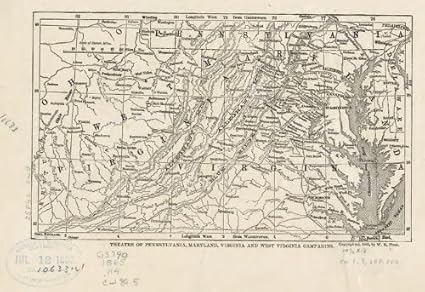 Amazoncom Civil War Map Reprint Theatre Of Pennsylvania Amazoncom Civil War Map Reprint Theatre Of Pennsylvania