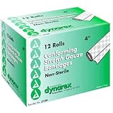 Dynarex Stretch Gauze Bandage Roll, Non-Sterile, 4