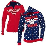Wonder Woman Juniors Reversible Zip Up Hoodie