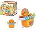 FUNERICA Compact Toy Kitchen Set - Toy Stove Top and Play Oven with Lights and Sounds - Play Food - Toy Pots - Play Kitchen Utensils - A Quality Small Toddler Toy Kitchen Playset