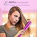 Ovonni Nano Titanium Hair Straightener Dual Voltage 1 3/4 Inch Wide Plate Flat Iron Professional Instant Heat Up Auto Shut Off Adjustable Temperature Straightener Iron for All Hair Types (1.75 inch)