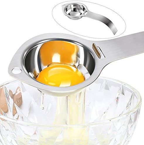 Hibery Stainless Steel Egg Separator, Egg Yolk White Separator Nose,Cooking Tool Dishwasher Safe Chef Kitchen Gadget