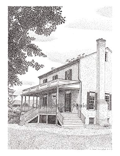 Amazon Com Cedar Grove Thomas Cole House Note Card Handmade