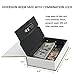 Jssmst Diversion Book Safe with Key Lock, Secret Hidden Book with Safe Inside, Metal Lock Box Fake Book Money Safe High Capacity, 9.5 x 6.2 x 2.2 inches, SM-BS019PN