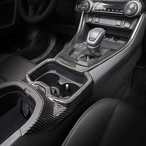  Bomely Fit Rav4 Gear Shift Panel Cover Trim Center Console Cup Holder Panel Frame Cover For 