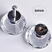 Crystal Knobs Yazer Pack of 25 Clear 30MM Diamond Shape Home Decoration Knobs and Handles for Cabinet,Drawer,Dresser,Cupboard,Bin